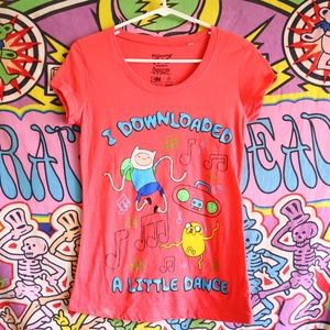 Adventure Time Cartoon Network Graphic Tee Women M